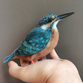 Needle Felted Parrot Bird Replica | Handmade 3D Full Body Wool Sculpture