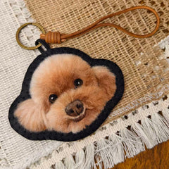 Custom felted wool pet pendant