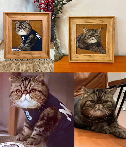 Held Close Again — How Two Custom Wool Felted Pet Portraits Brought Monkey & Banana Home