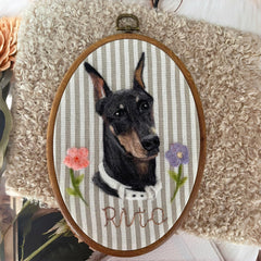Custom Wool Felted Pet Hoop | Unique Pet Memorial Gifts