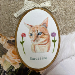 Custom Wool Felted Pet Hoop | Unique Pet Memorial Gifts
