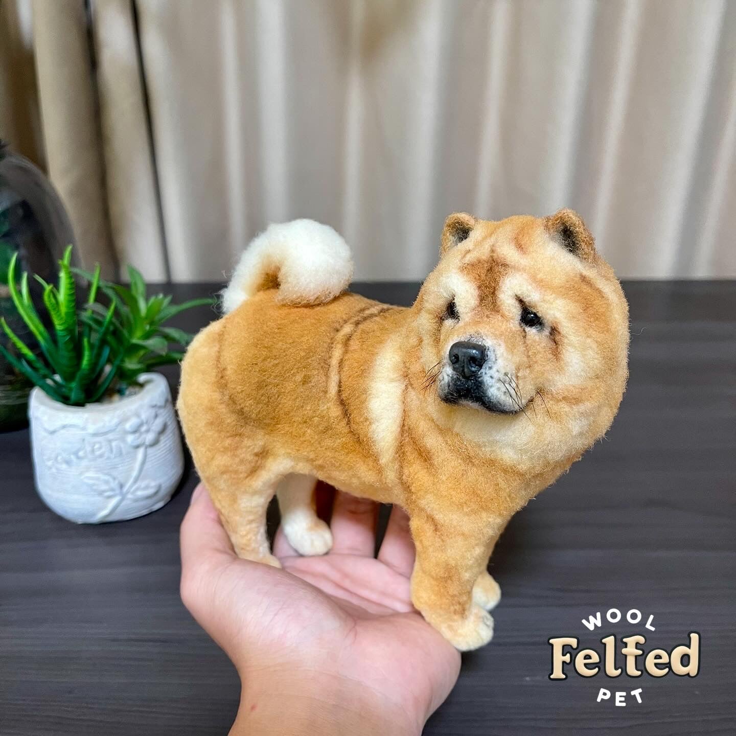 Custom 3D Pet Wool Felt Portraits | Handmade Pet Memorial Gifts