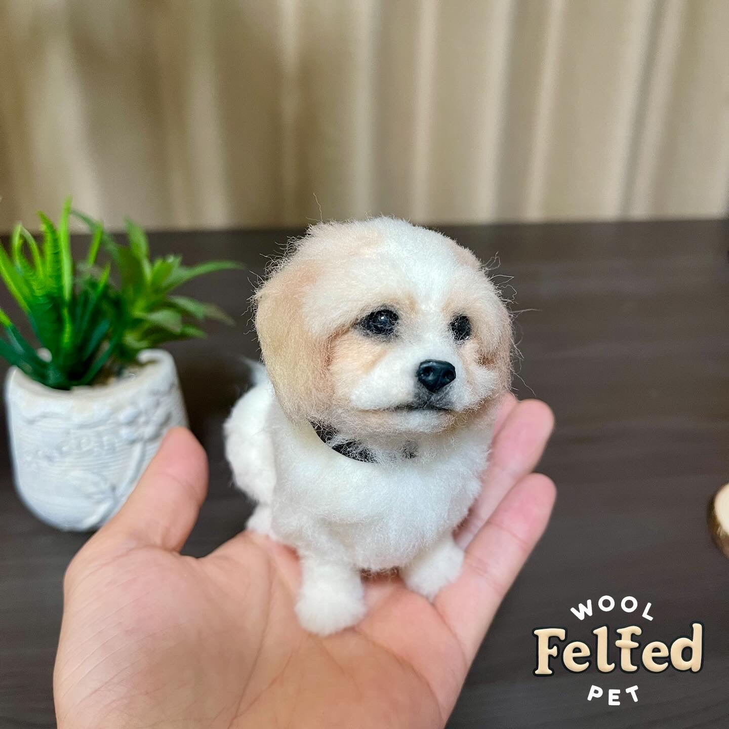 Custom 3D Pet Wool Felt Portraits | Handmade Pet Memorial Gifts