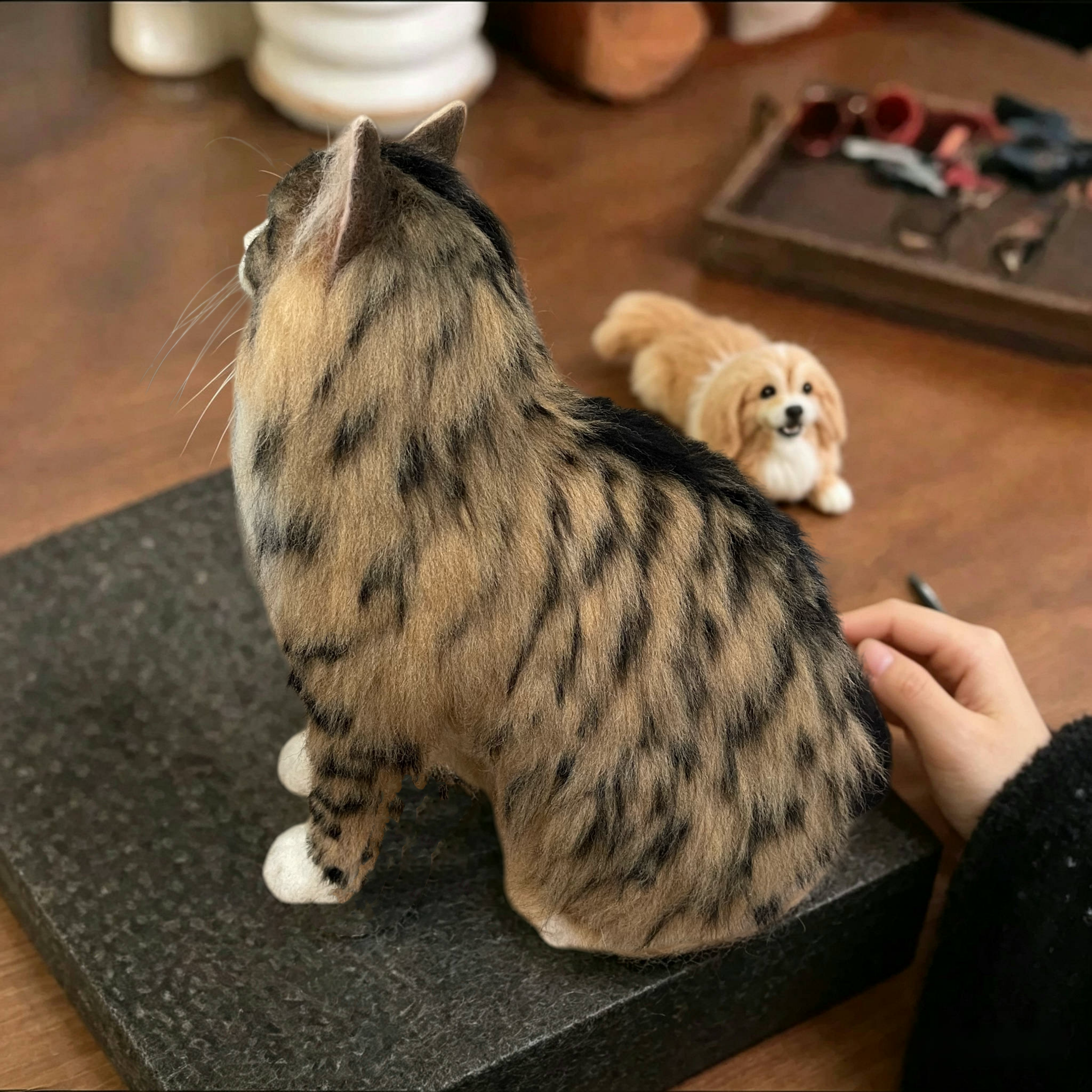 Custom Full Body Figurine Needle Felted Pet | Handmade Pet Memorial Gifts