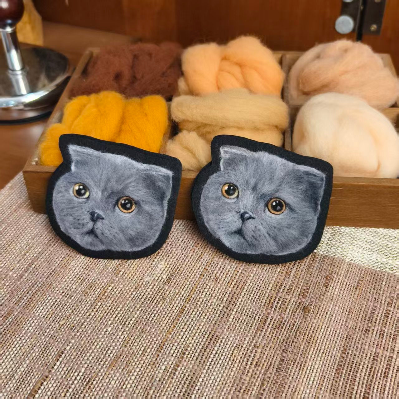 Custom felted wool pet pendant| Handmade Memorial Gifts for Pet Lovers
