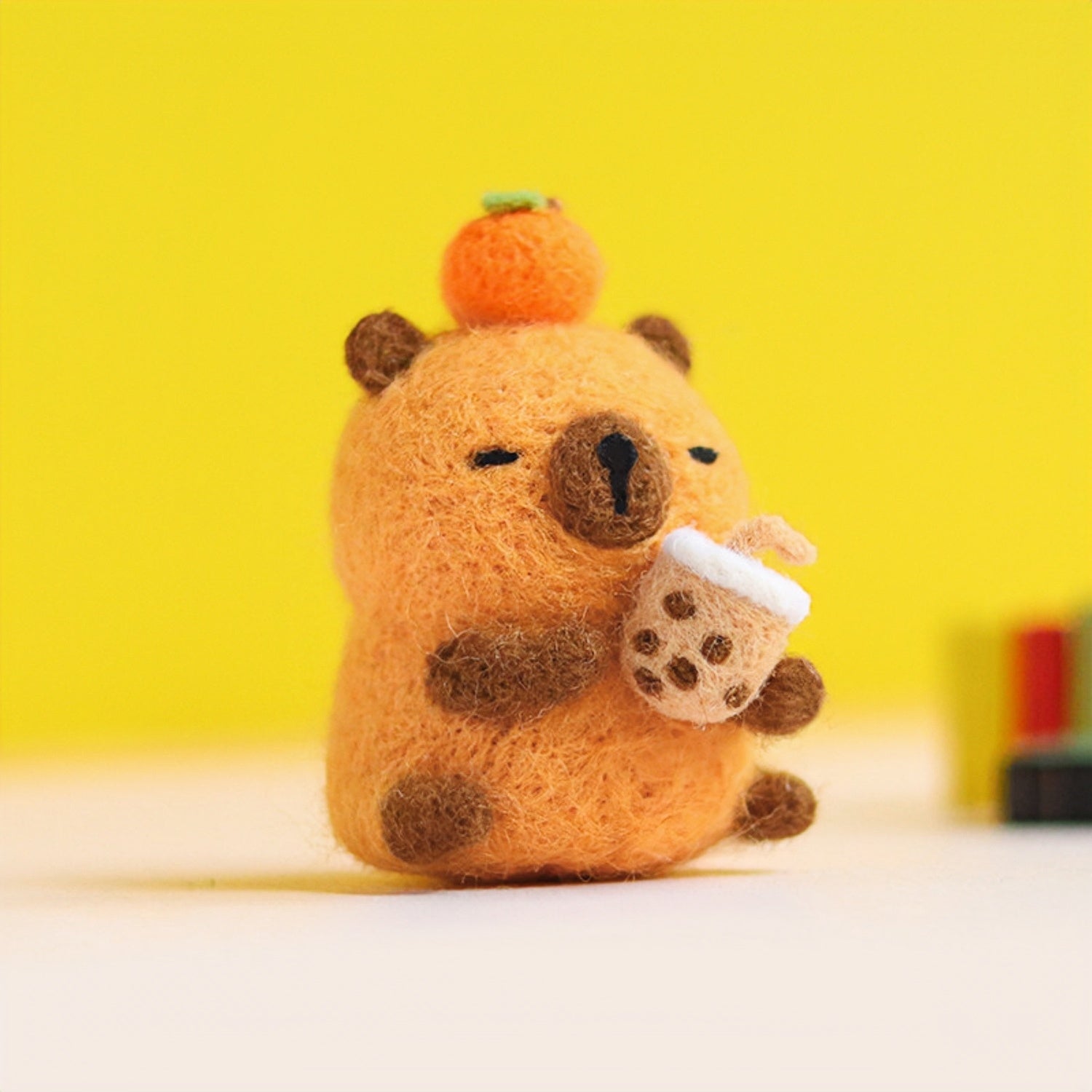 Capybara Wool Felting DIY Kit for Beginners