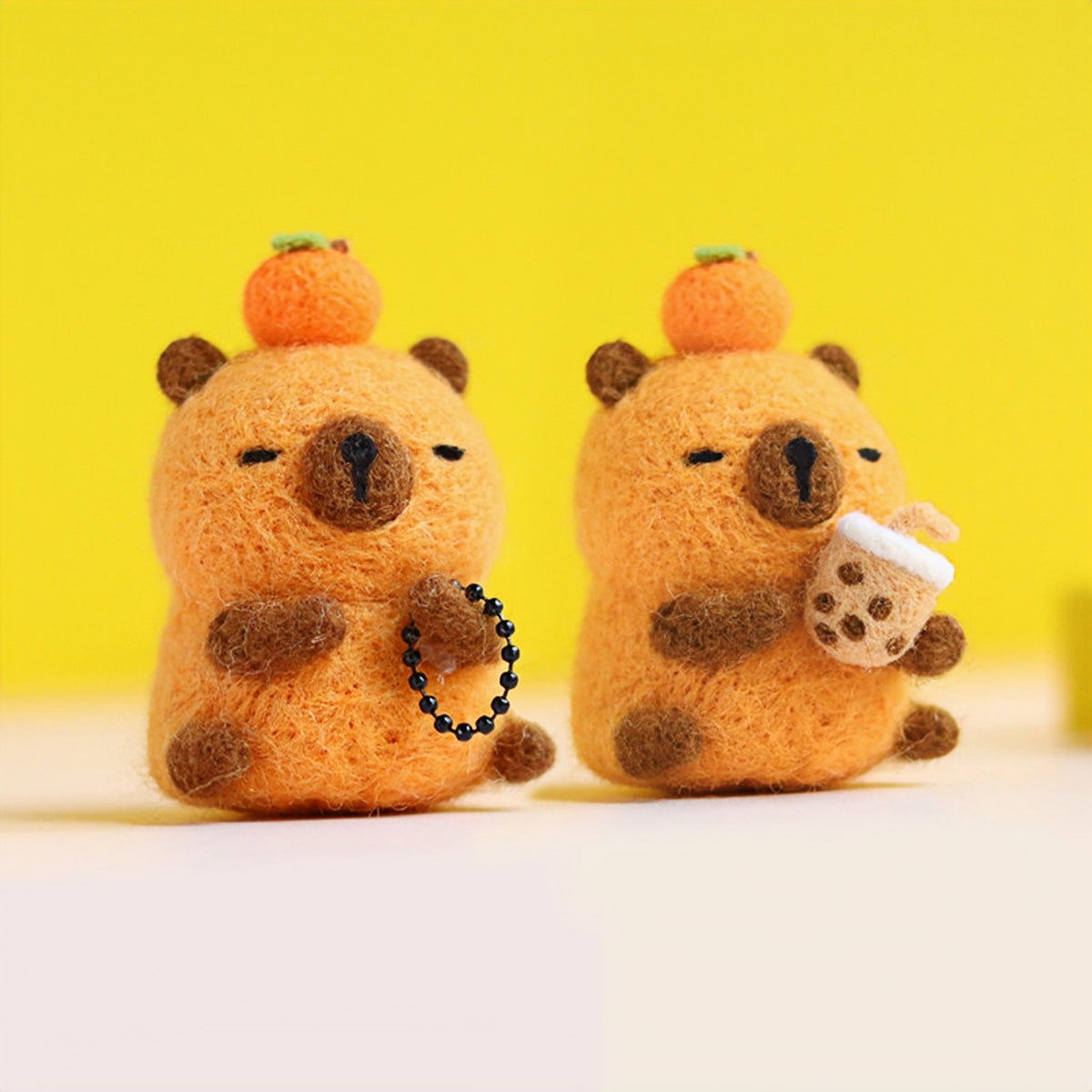 Capybara Wool Felting DIY Kit for Beginners