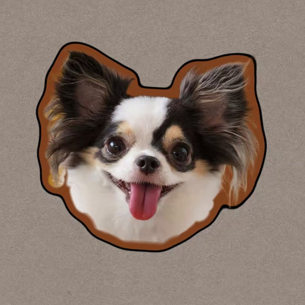 Custom felted wool pet pendant